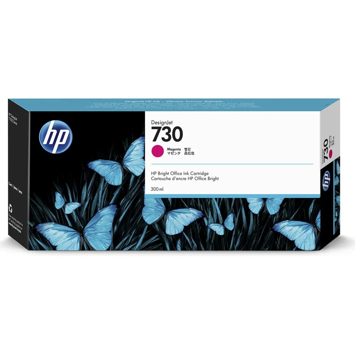 Bläckpatron HP 730 300ml P2V69A Magenta