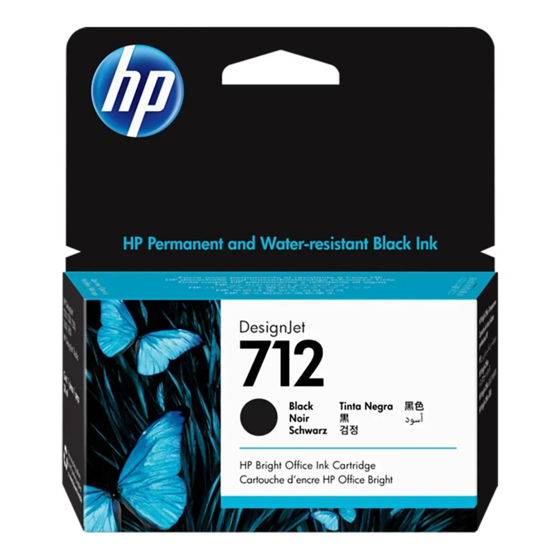 Bläckpatron HP 712 38ml Svart