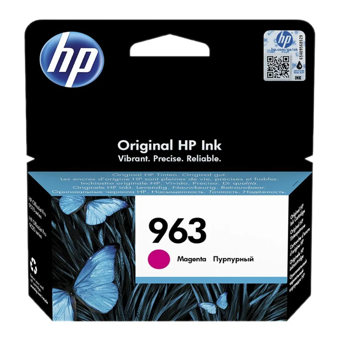 Bläckpatron HP No 963 700 Sidor 3JA24AE Magenta