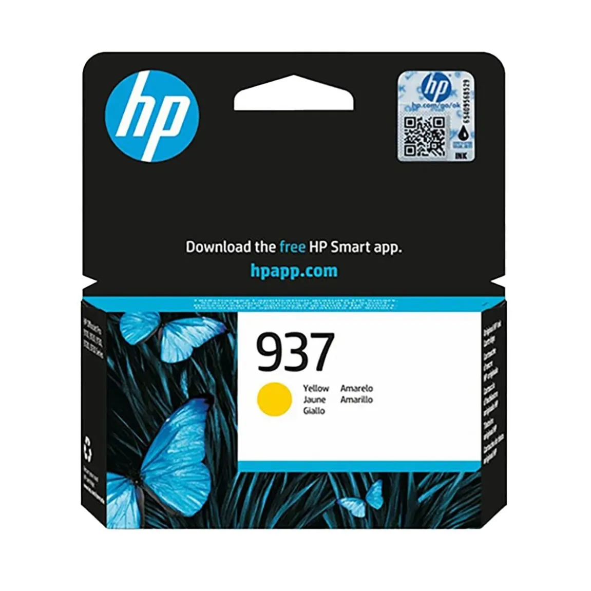 Bläckpatron HP 937 800 Sidor 4S6W4NE#CE1 Gul