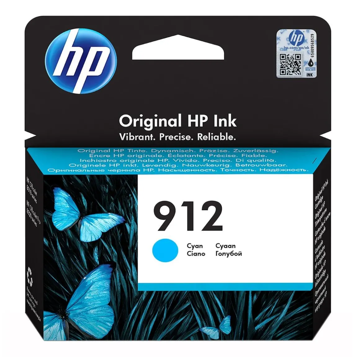 Bläckpatron HP 912 315 Sidor 3YL77AE Cyan