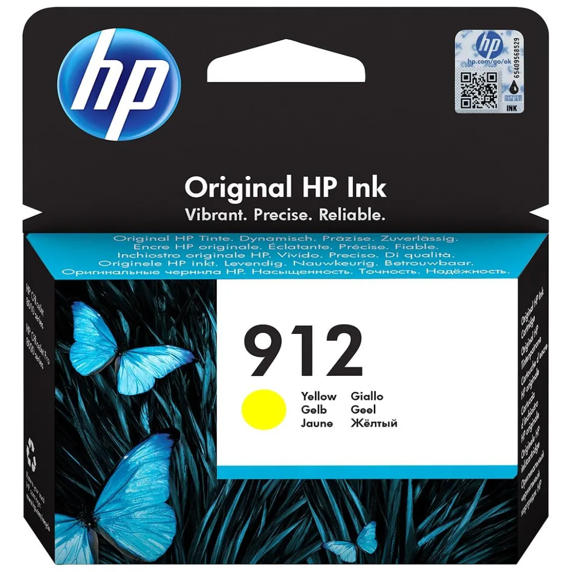 Bläckpatron HP 912 315 Sidor 3YL79AE Gul