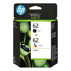 Bläckpatron HP Valuepack No 62 Svart/Färg 2-pack