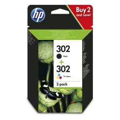 Bläckpatron HP 302 X4D37AE 3-färg 2-pack