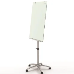 Blädderblocksställ glas Nobo magnetisk vit 70x100cm