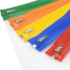Blixtlåspåse Rapesco Zippy bag Sort. Färger A4