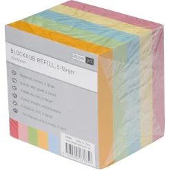 Blockkub Limmad Mix Färg 90x90mm 850 Blad