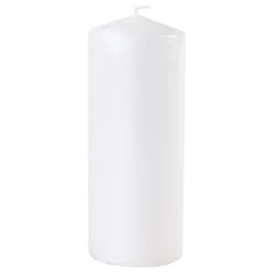 Blockljus Anton Paraffin 80h Vit 8x20cm