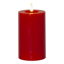 Blockljus LED Star Trading Flamme Flow Röd 75x150mm