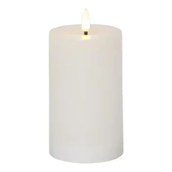 Blockljus LED Star Trading Flamme Flow Vit 75x150mm