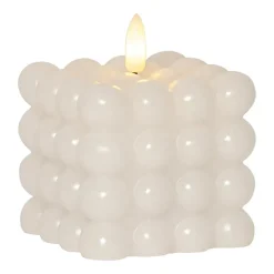 Blockljus Star Trading LED Flamme Dot Vit 9,5cm