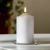 Blockljus Star Trading LED Flamme Vit 75x170mm