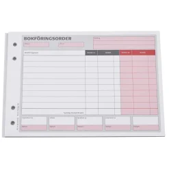 Bokföringsorder 50 Sidor A5L