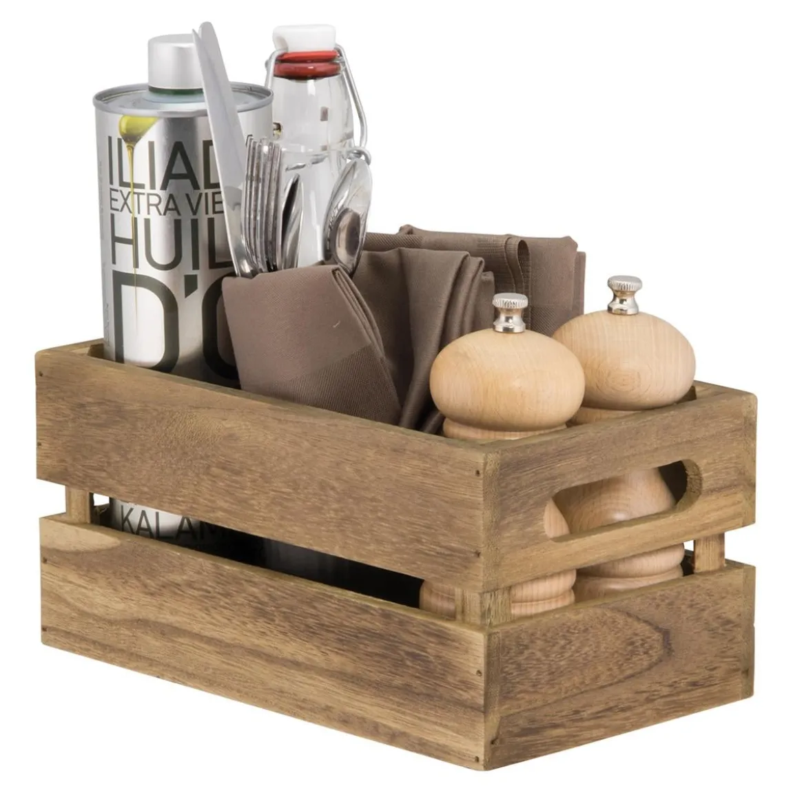 Bordscaddy Securit Brun 11,6x24x14,2cm