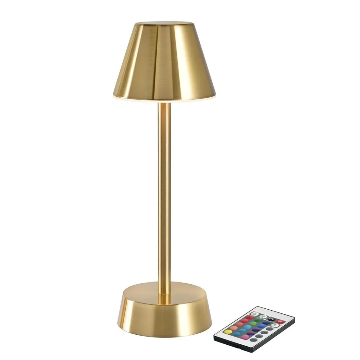 Bordslampa LED Duni Zelda Mässing