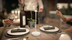 Bordslampa LED Securit Angelina Vit