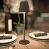 Bordslampa LED Securit Feline Svart