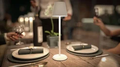 Bordslampa LED Securit Feline Vit