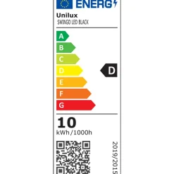 Bordslampa Unilux Swingo Led med bordsklämma och bordsfot svart