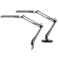 Bordslampa Unilux Swingo Led med bordsklämma och bordsfot svart