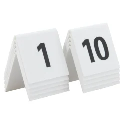 Bordsnummer Securit Nr 1-10 Akryl Vit/Svart 5,2x4,5cm