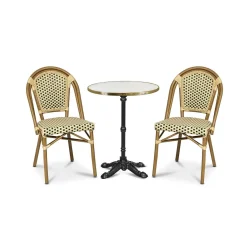 Bordsskiva Werzalit Marble Bistro Mässing Ø60cm