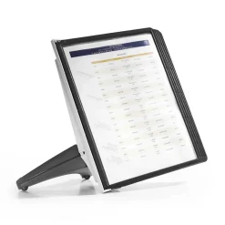 Bordsställ Durable Soho 5 paneler svart A4