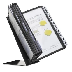 Bordsställ Durable Vario 10 paneler svart A4