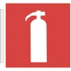 Brandskylt Handbrandsläckare flaggskylt Dubbelsidig 200x200mm