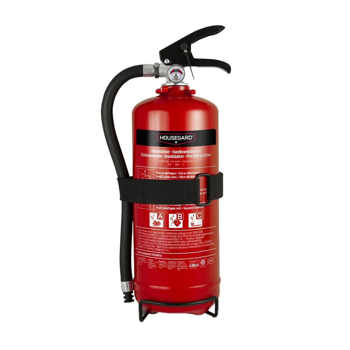 Brandsläckare Housegard Pulver Röd 2kg