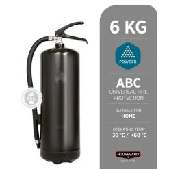 Brandsläckare Housegard Pulver Svart 6kg