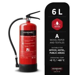 Brandsläckare Housegard Vattensläckare 21A Röd 6L