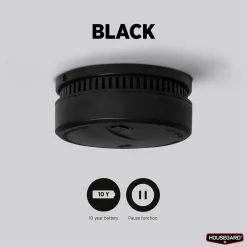 Brandvarnare Housegard Black 10