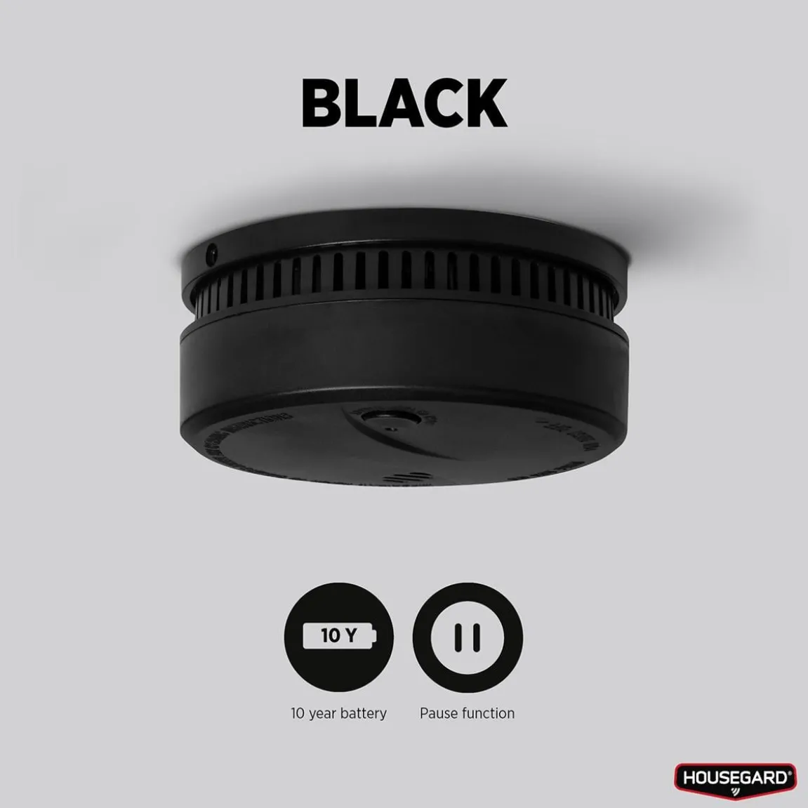 Brandvarnare Housegard Black 10