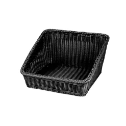 Brödkorg Kvadratisk PP Svart 43x43x24/10cm