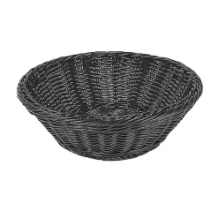Brödkorg Rund PP Svart Ø25x8cm