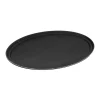 Bricka Halkfri Oval Svart 56x68cm
