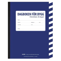 Byggdagbok 30-Dagars Förenklad A5