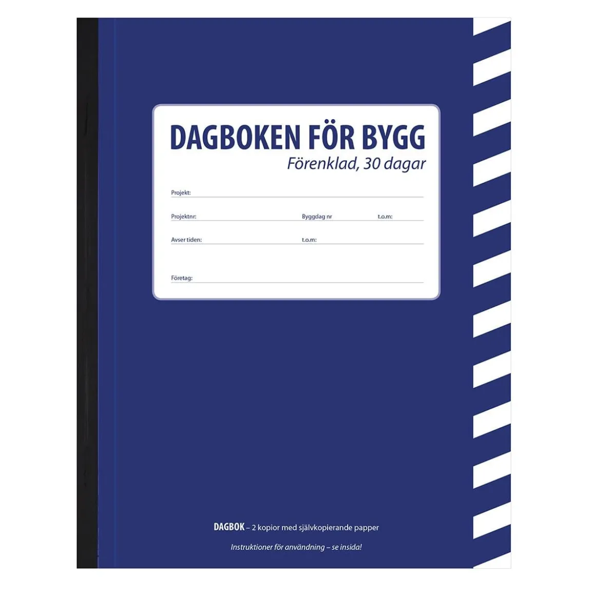 Byggdagbok 30-Dagars Förenklad A5