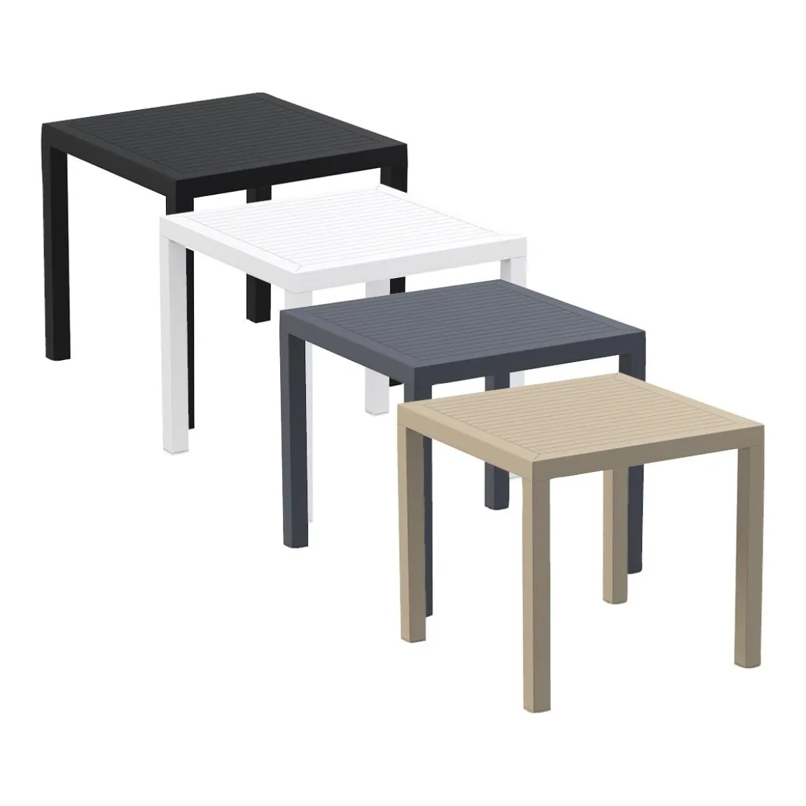 Cafébord Ares Svart 800x800
