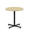 Cafébord Lanab Krysstativ Björk/Svart Ø700 H720mm