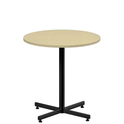 Cafébord Lanab Krysstativ Björk/Svart Ø700 H720mm