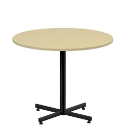 Cafébord Lanab Krysstativ Björk/Svart Ø900 H720mm