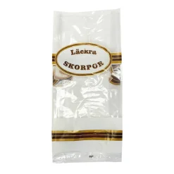 Cellofanpåse Läckra Skorpor 180/75x380mm