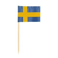 Cocktailflagga Sverige tandpetare