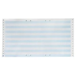 Datapapper 297x8'' 70 gr hålat blå/vit