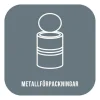 Dekal Metallförpackning Grå 210x210mm