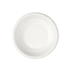 Demofat Duni Flat Rund Bagasse Vit Ø77x15mm