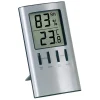 Digital innetermometer Viking inne/hygro silver 100x65mm