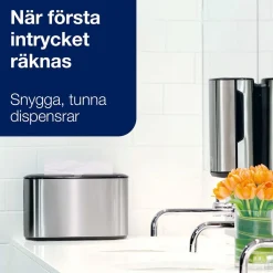 Dispenser Pappershandduk Tork H2 Multifold Friståend Stål/Sv